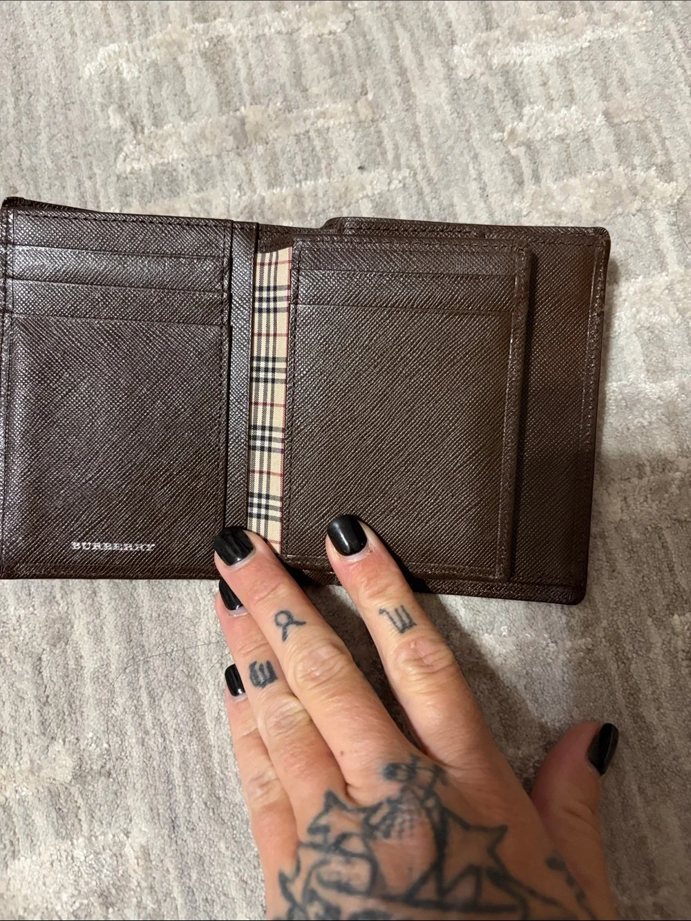 BLeather Bifold Wallet - Brown